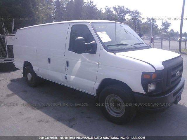 1FTSS3EL3ADA11057 - 2010 FORD ECONOLINE E350 SUPER DUTY VAN WHITE photo 1