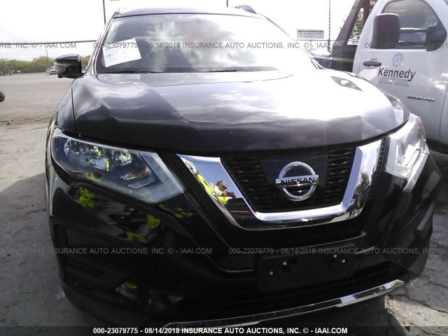 KNMAT2MV8HP610325 - 2017 NISSAN ROGUE S/SV BLACK photo 6