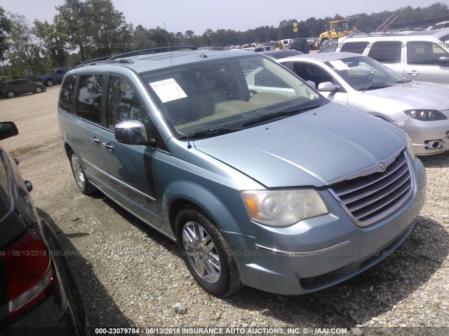 2A8HR64X08R689096 - 2008 CHRYSLER TOWN & COUNTRY LIMITED BLUE photo 1