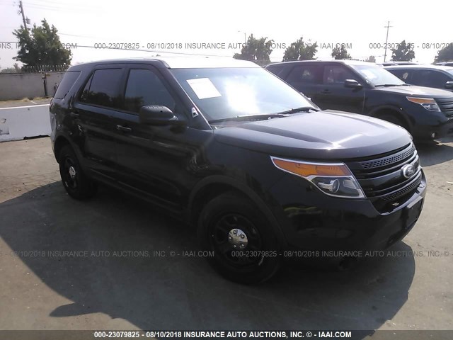 1FM5K8AR4DGC35666 - 2013 FORD EXPLORER POLICE INTERCEPTOR BLACK photo 1