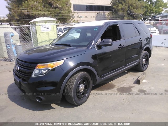 1FM5K8AR4DGC35666 - 2013 FORD EXPLORER POLICE INTERCEPTOR BLACK photo 2