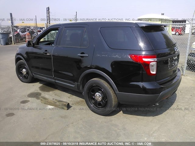 1FM5K8AR4DGC35666 - 2013 FORD EXPLORER POLICE INTERCEPTOR BLACK photo 3