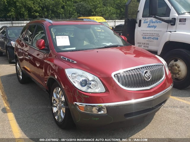 5GAKVCED1CJ385298 - 2012 BUICK ENCLAVE RED photo 1
