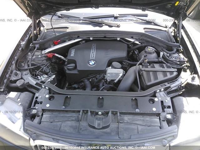 5UXWZ7C34H0X38912 - 2017 BMW X3 SDRIVE28I Чорний фото 10