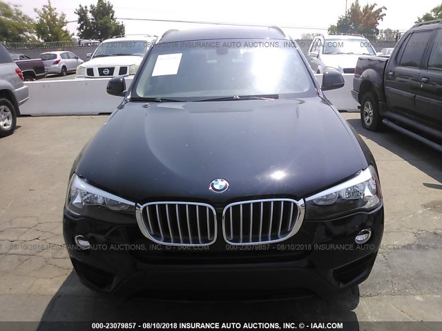 5UXWZ7C34H0X38912 - 2017 BMW X3 SDRIVE28I Чорний фото 6