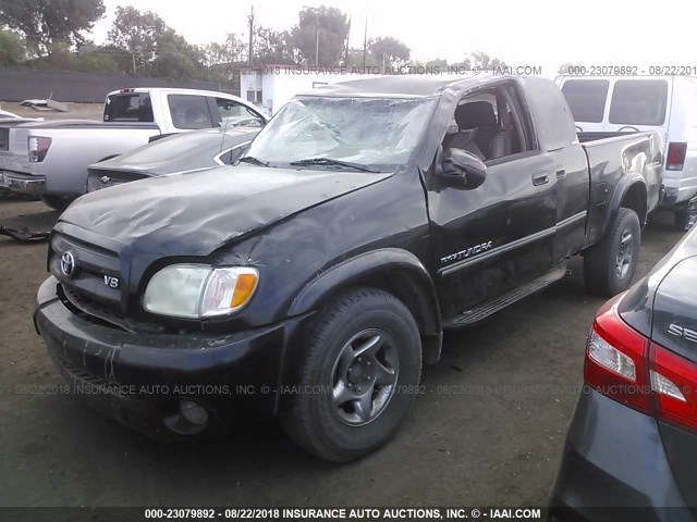 5TBBT48193S349852 - 2003 TOYOTA TUNDRA ACCESS CAB LIMITED BLACK photo 2