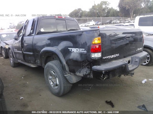 5TBBT48193S349852 - 2003 TOYOTA TUNDRA ACCESS CAB LIMITED BLACK photo 3