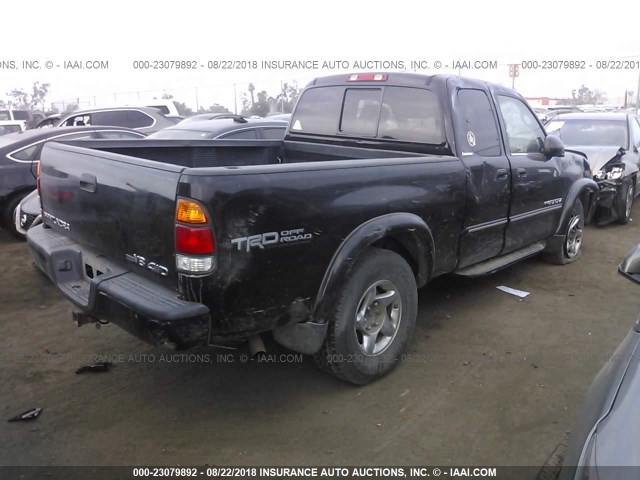 5TBBT48193S349852 - 2003 TOYOTA TUNDRA ACCESS CAB LIMITED BLACK photo 4