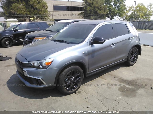 JA4AP3AU6HZ069604 - 2017 MITSUBISHI OUTLANDER SPORT ES/SE GRAY photo 2