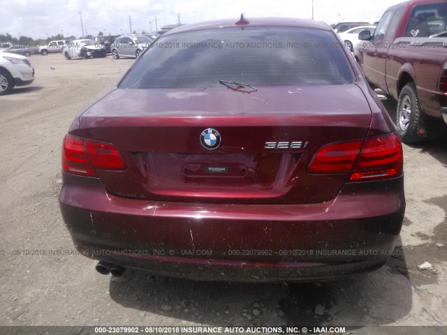 WBAKF5C59BE656454 - 2011 BMW 328 XI SULEV RED photo 6