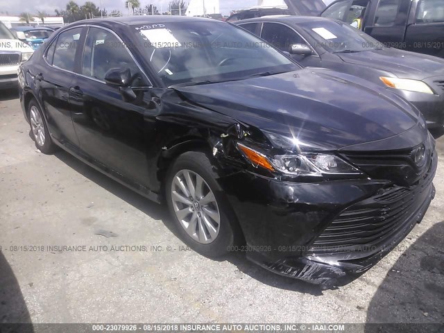 4T1B11HK7JU578314 - 2018 TOYOTA CAMRY L/LE/XLE/SE/XSE BLACK photo 6