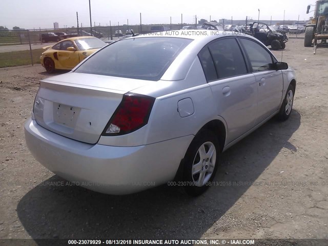 1G8AJ58F37Z183045 - 2007 SATURN ION LEVEL 2 SILVER photo 4