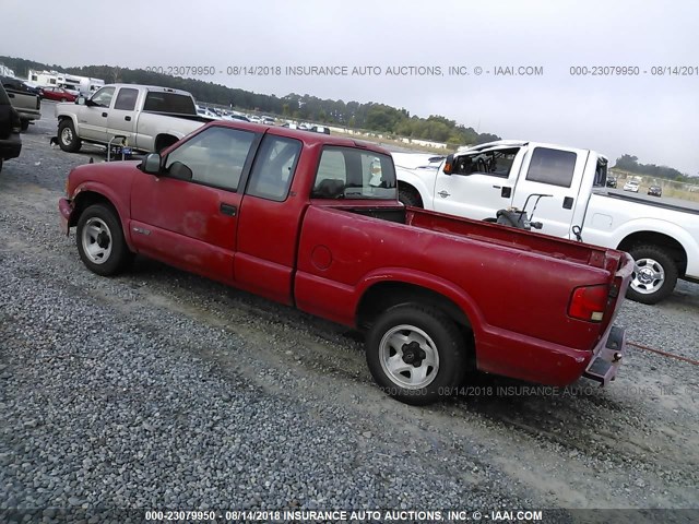 1GCCS1949R8191452 - 1994 CHEVROLET S TRUCK S10 RED photo 3