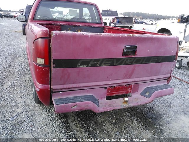 1GCCS1949R8191452 - 1994 CHEVROLET S TRUCK S10 RED photo 6