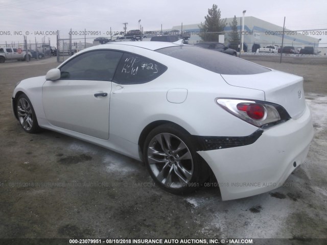 KMHHU6KJ5FU126447 - 2015 HYUNDAI GENESIS COUPE 3.8L/3.8 R-SPEC/3.8 ULT WHITE photo 3