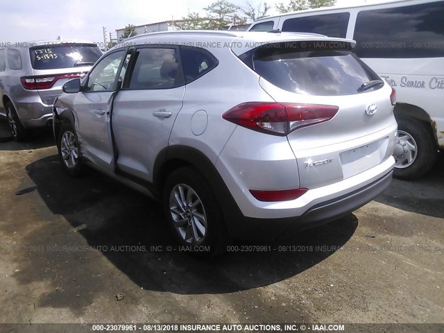 KM8J3CA4XHU297700 - 2017 HYUNDAI TUCSON LIMITED/SPORT AND ECO/SE SILVER photo 3