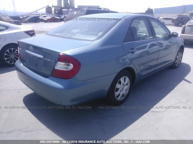4T1BE32K02U543432 - 2002 TOYOTA CAMRY LE/XLE/SE Mavi foto 4
