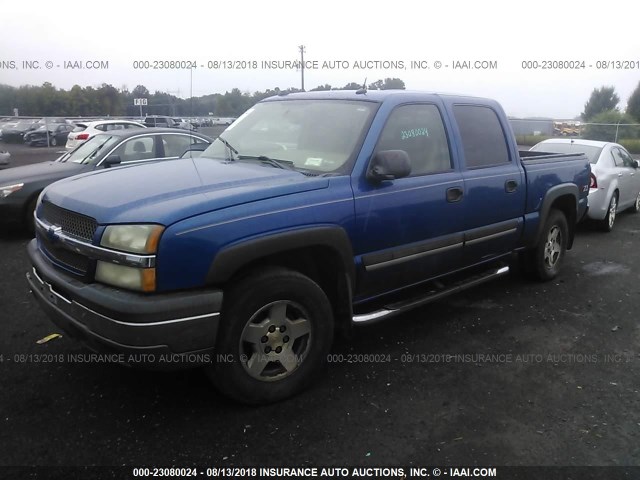 2GCEK13T041336706 - 2004 CHEVROLET SILVERADO K1500 BLUE photo 2