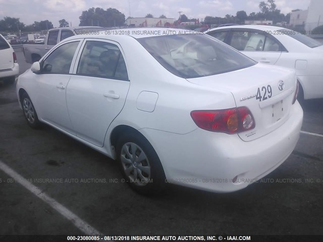 JTDBL40E99J044444 - 2009 TOYOTA COROLLA LE/XLE WHITE photo 3