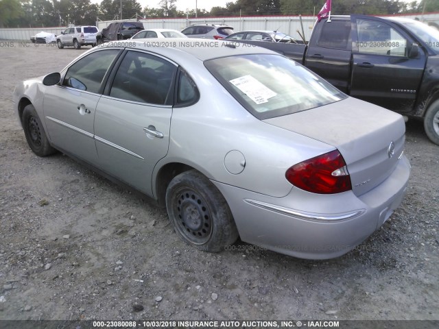 2G4WC582381151608 - 2008 BUICK LACROSSE CX CX SILVER photo 3