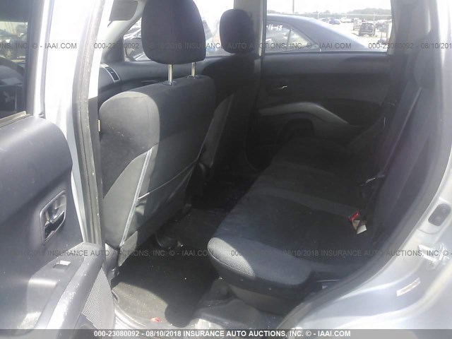 JA4LS21W39Z005430 - 2009 MITSUBISHI OUTLANDER ES ვერცხლისფერი ფოტო 8