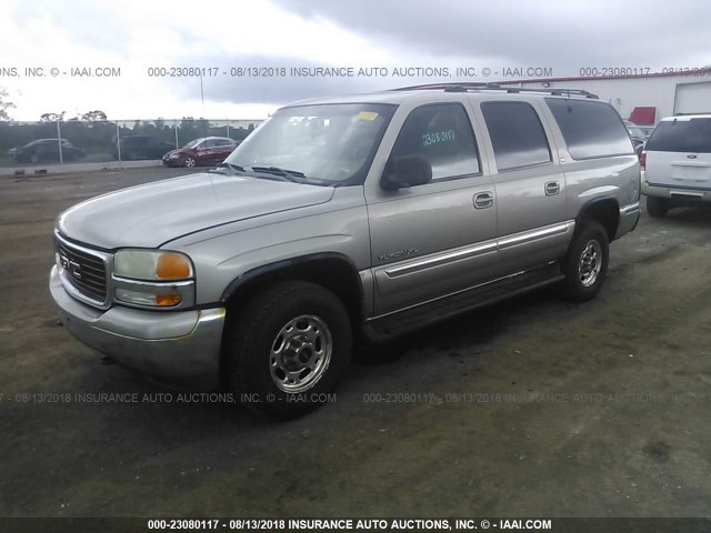 3GKGK26U11G272380 - 2001 GMC YUKON XL K2500 GRAY photo 2