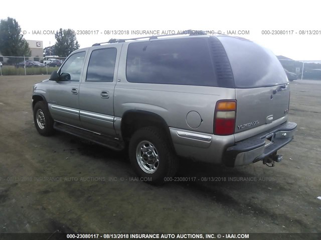 3GKGK26U11G272380 - 2001 GMC YUKON XL K2500 GRAY photo 3