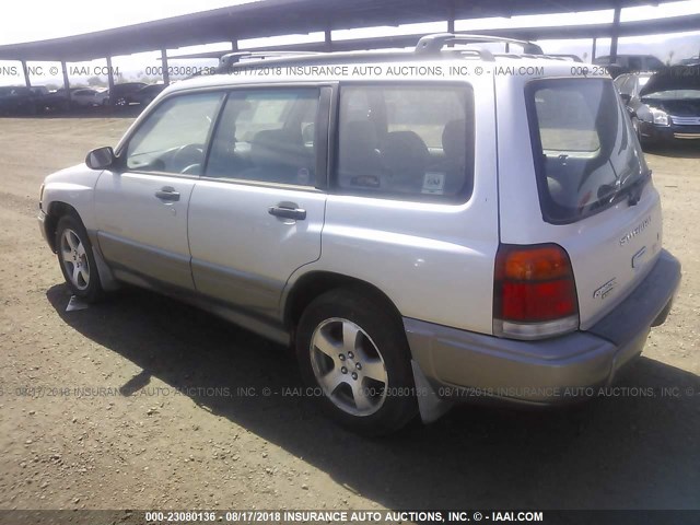 JF1SF6559YH700505 - 2000 SUBARU FORESTER S 银色 照片 3