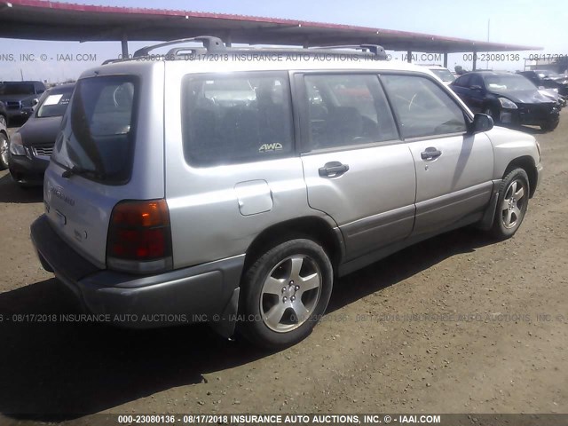 JF1SF6559YH700505 - 2000 SUBARU FORESTER S 银色 照片 4