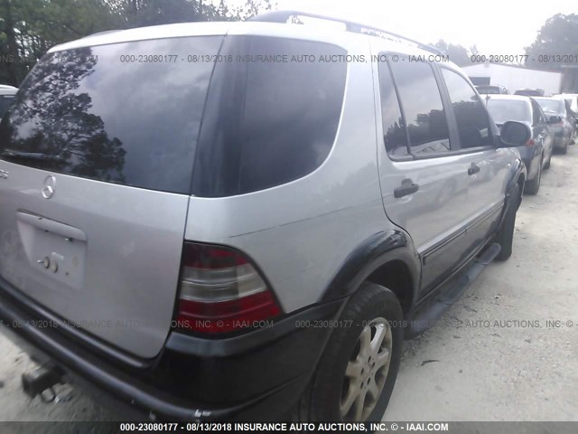 4JGAB72E4XA090513 - 1999 MERCEDES-BENZ ML 430 银色 照片 4