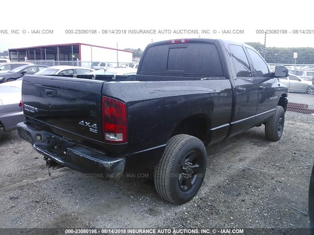 3D7KU28C14G262012 - 2004 DODGE RAM 2500 ST/SLT 黑色 照片 4