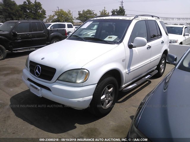 4JGAB54E1YA180625 - 2000 MERCEDES-BENZ ML 320 WHITE photo 2