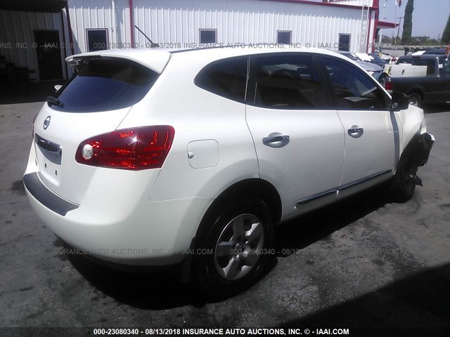 JN8AS5MT9BW167980 - 2011 NISSAN ROGUE S/SV/KROM WHITE photo 4