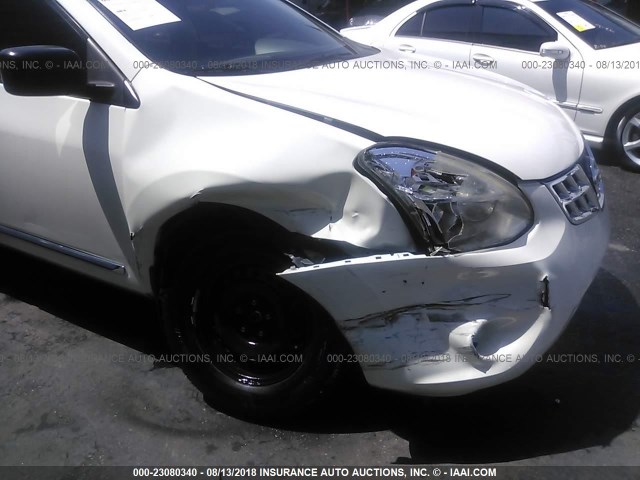 JN8AS5MT9BW167980 - 2011 NISSAN ROGUE S/SV/KROM WHITE photo 6