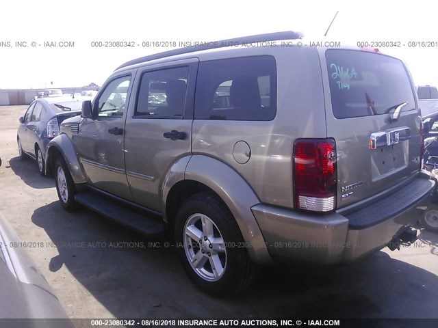 1D8GU58K97W677059 - 2007 DODGE NITRO SLT GRAY photo 3