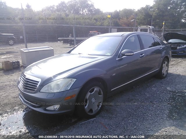 WDDNG76X07A089853 - 2007 MERCEDES-BENZ S 600 GRAY photo 2