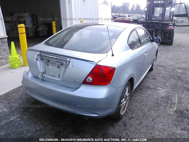 JTKDE177060094121 - 2006 TOYOTA SCION TC 浅蓝色 照片 4