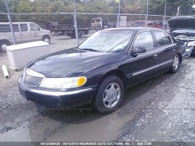 1LNHM97V3YY763667 - 2000 LINCOLN CONTINENTAL  BLACK photo 2