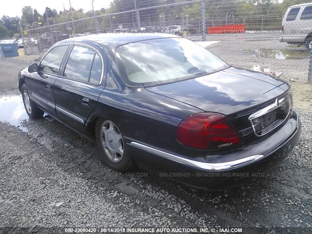 1LNHM97V3YY763667 - 2000 LINCOLN CONTINENTAL  BLACK photo 3