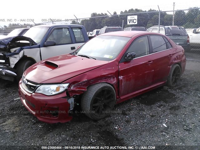 JF1GV7E6XCG016875 - 2012 SUBARU IMPREZA WRX RED photo 2