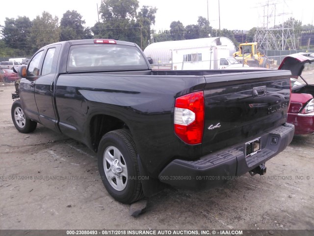 5TFCY5F10JX023774 - 2018 TOYOTA TUNDRA DOUBLE CAB SR/SR5 BLACK photo 3