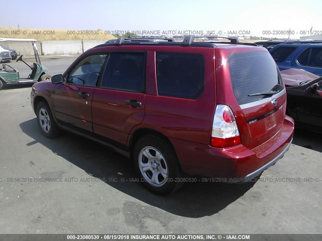 JF1SG63636H719931 - 2006 SUBARU FORESTER 2.5X RED photo 3
