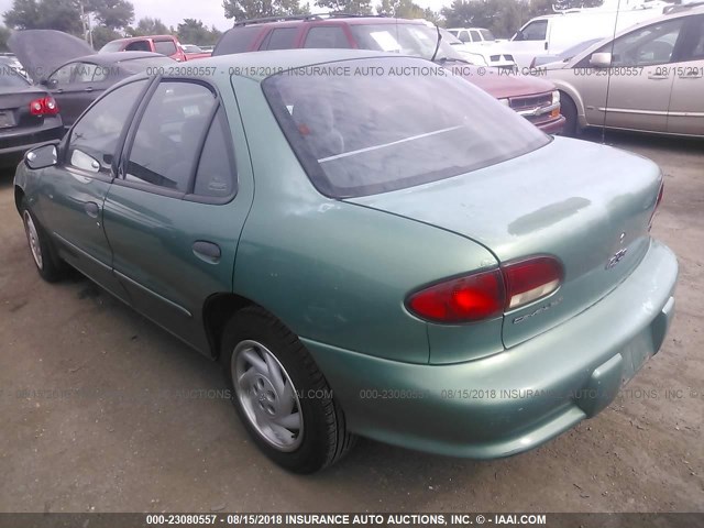 1G1JF5242X7216944 - 1999 CHEVROLET CAVALIER LS GREEN photo 3