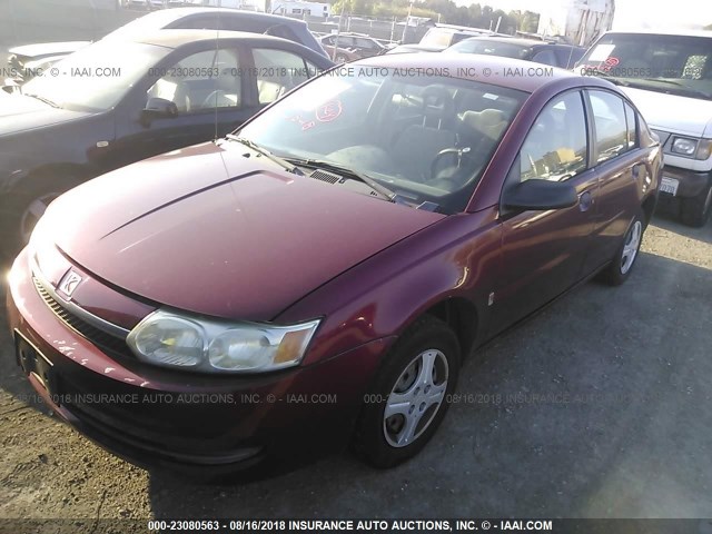 1G8AF52F04Z152728 - 2004 SATURN ION LEVEL 1 RED photo 2