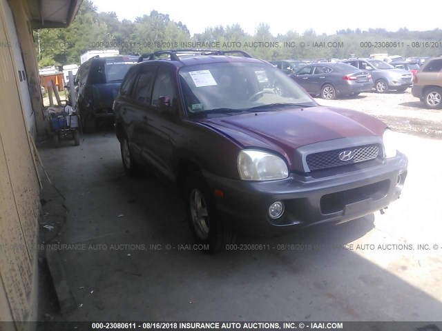 KM8SC13D24U854132 - 2004 HYUNDAI SANTA FE GLS/LX RED photo 1