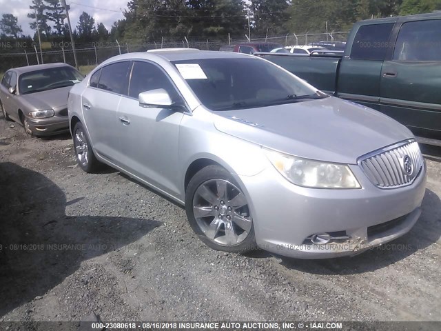 1G4GE5EV2AF263361 - 2010 BUICK LACROSSE CXS SILVER photo 1