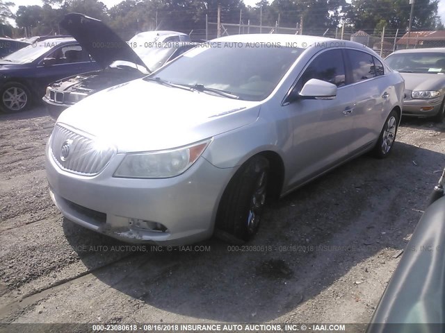 1G4GE5EV2AF263361 - 2010 BUICK LACROSSE CXS SILVER photo 2