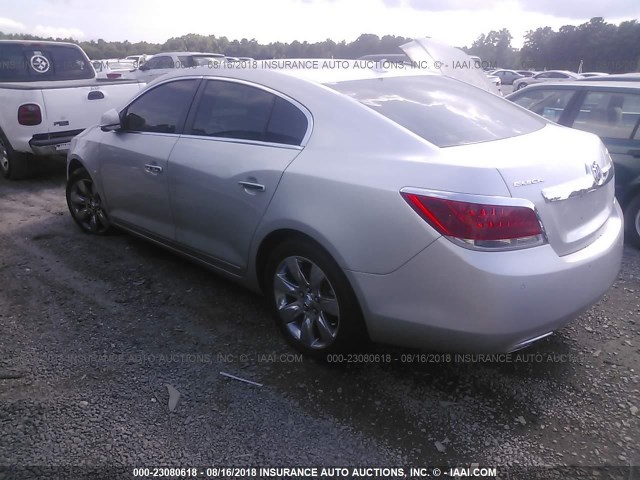 1G4GE5EV2AF263361 - 2010 BUICK LACROSSE CXS SILVER photo 3