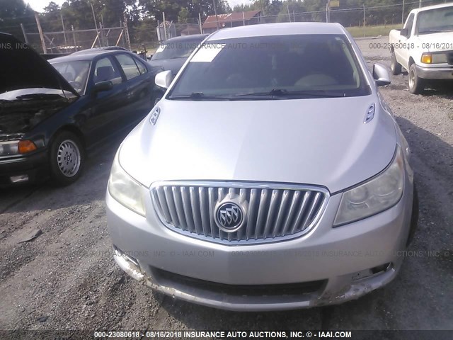 1G4GE5EV2AF263361 - 2010 BUICK LACROSSE CXS SILVER photo 6