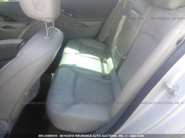 1G4GE5EV2AF263361 - 2010 BUICK LACROSSE CXS SILVER photo 8